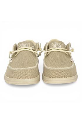 Sneaker uomo Hey Dude in tela colore bianco. HEY DUDE | 40003-OFF WHITE